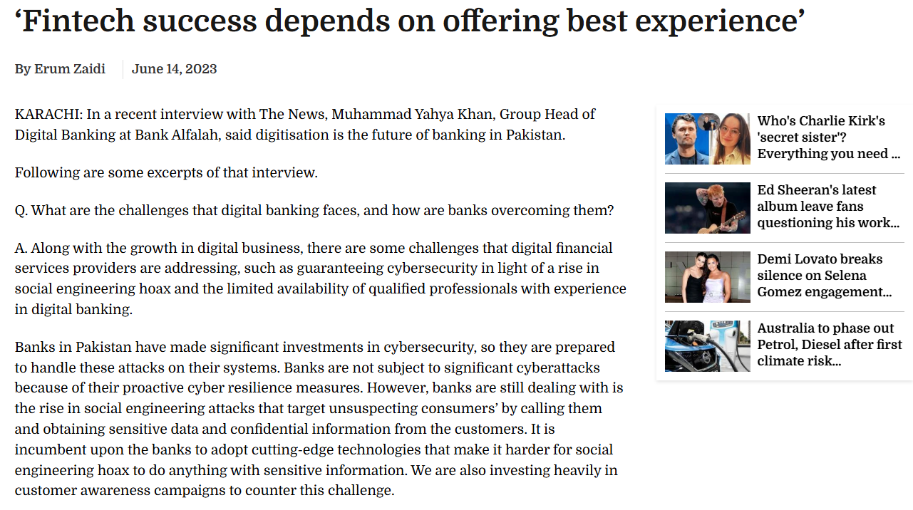 Interview Muhammad Yahya Khan Fintech Success