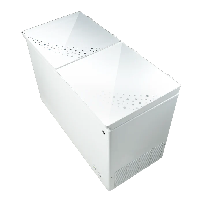 Pel Arctic Crystal 155 Deep Freezer Twin Door Galaxy Whi Jbcl3rp